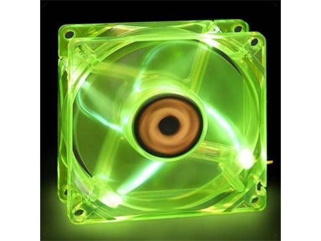 REVOLTEC RL046 Fan "Dark Green" 4xgreen LED