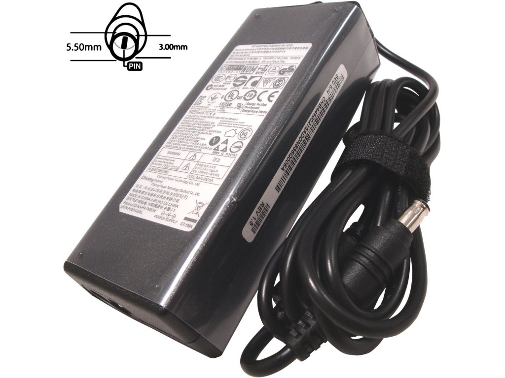 Samsung adaptér 90W, 19V 5.5x3.0, originál (77011098)