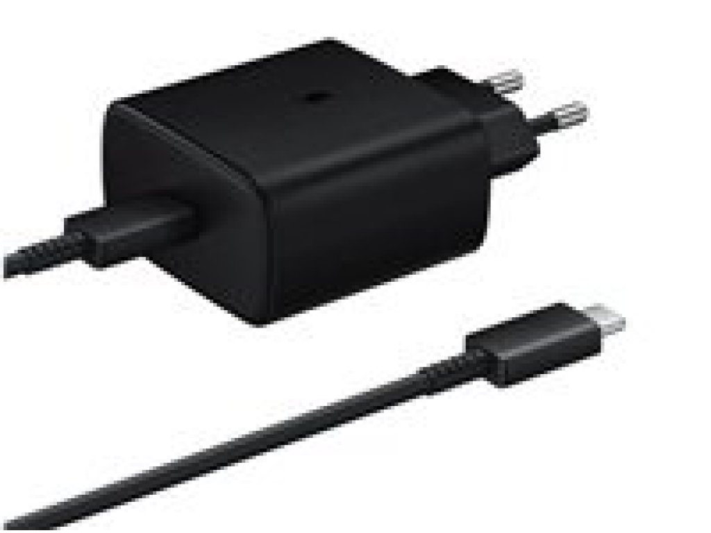 SAMSUNG cestovní nabíječka EP-T4511XBE, 45W, USB-C + datový kabel USB-C, černá (EP-T4511XBEGEU)