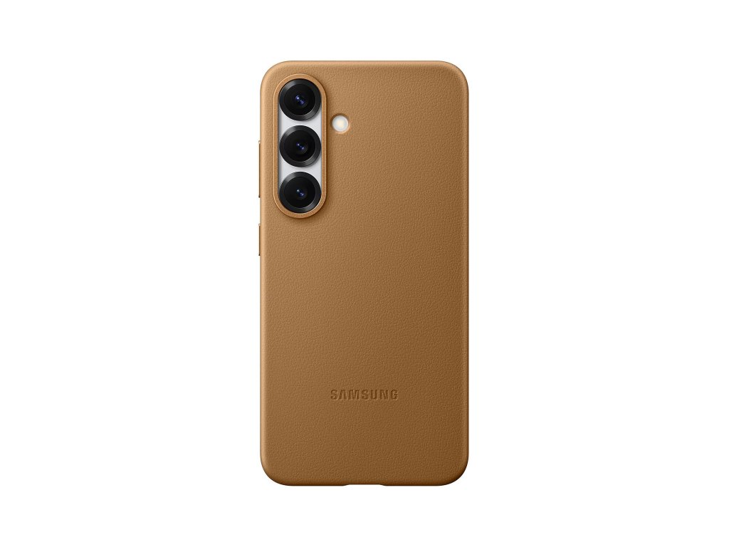 Samsung Ochranný kryt z veganské kůže pro Galaxy S25 Brown (EF-VS931PFEGWW)