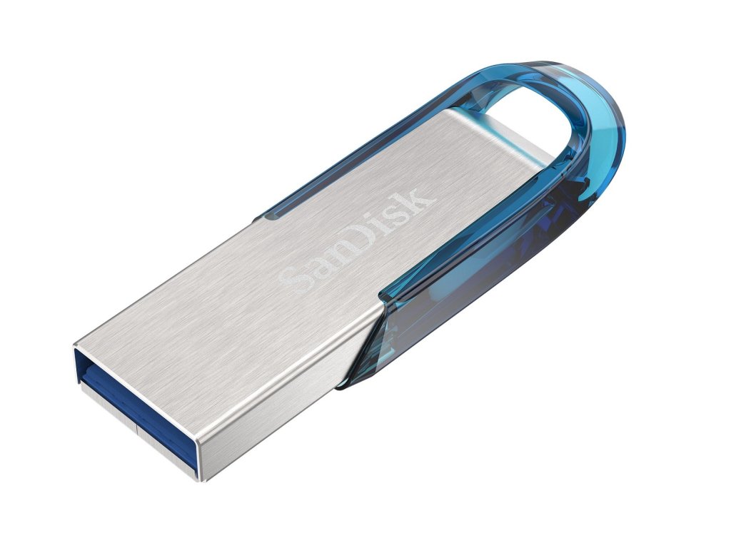 SANDISK 64GB Ultra Flair USB 3.0 tropická modrá (SDCZ73-064G-G46B)