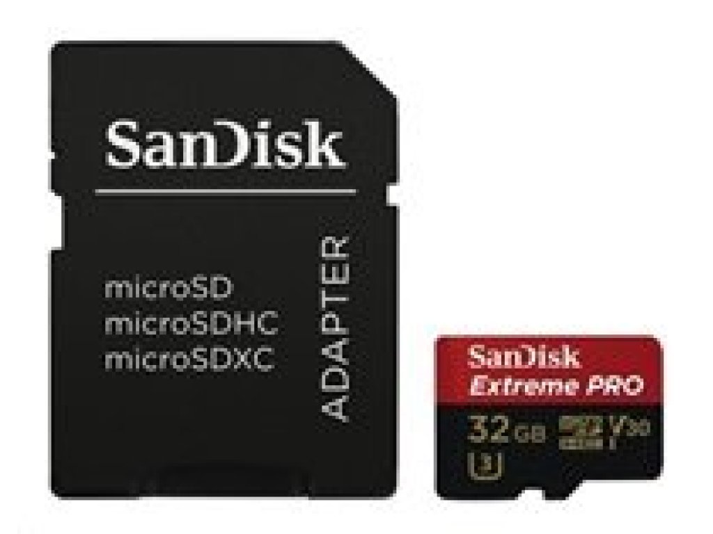 SANDISK Extreme Pro microSDHC 32GB 100MB/s + ada. (SDSQXCG-032G-GN6MA)
