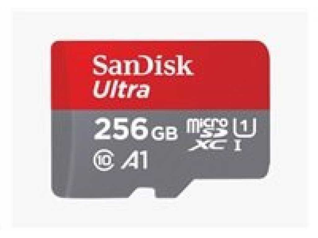 SanDisk MicroSDXC karta 256GB Ultra (120 MB/s, A1 Class 10 UHS-I, Android) + adaptér (SDSQUA4-256G-GN6MA)