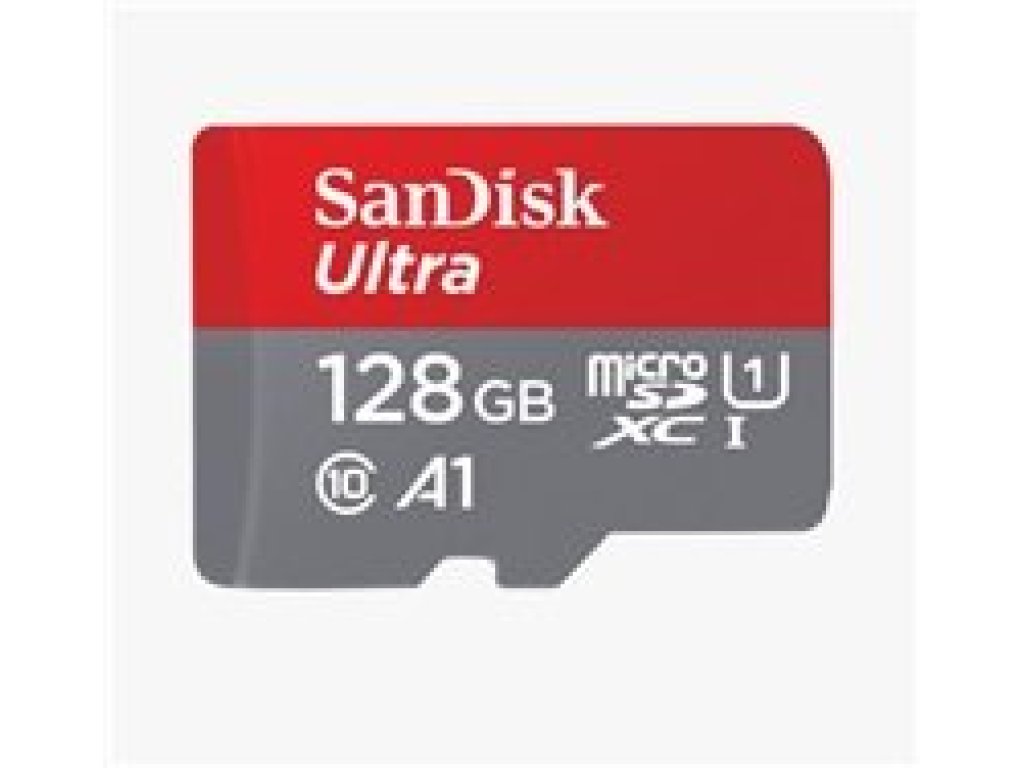 SANDISK Ultra microSDXC 128GB 100MB/s + adaptér (SDSQUNR-128G-GN3MA)