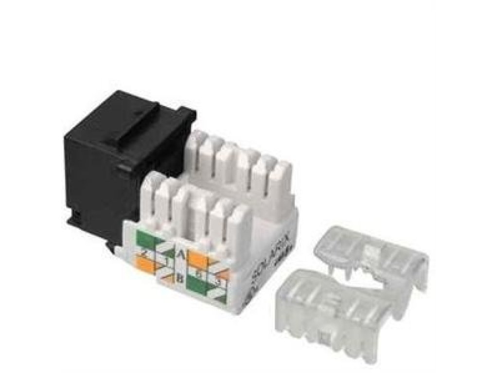 SOLARIX Keystone Solarix CAT5E UTP RJ45 cerný svorkovnice (SXKJ-5E-UTP-BK-90)