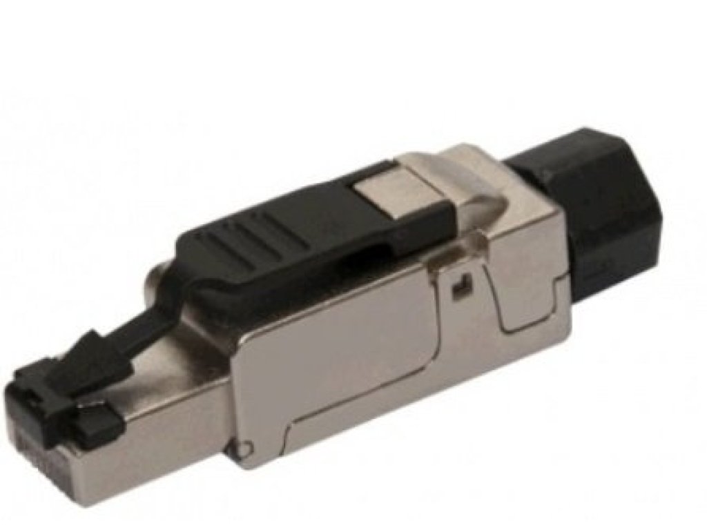 SOLARIX konektor prumyslový univerzální RJ45 CAT6A STP samorezný (SXRJ45-6A-STP-BK-SA)