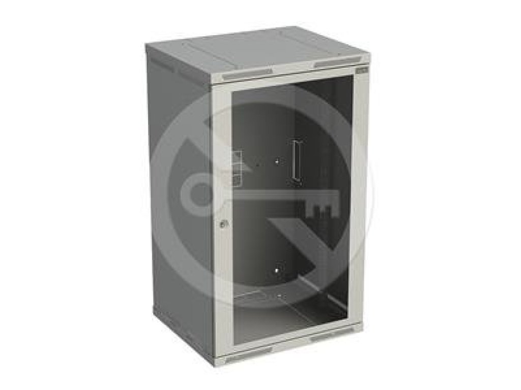 SOLARIX nástěnný rozvaděč SENSA 21U 600mm, dveře sklo, šedý (SENSA-21U-66-11-G)