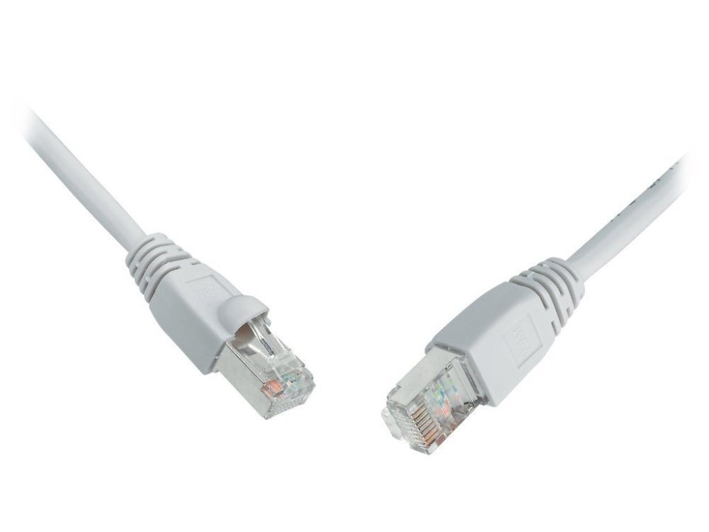 SOLARIX Patch kabel CAT5E SFTP PVC 10m šedý snag-proof (C5E-315GY-10MB)