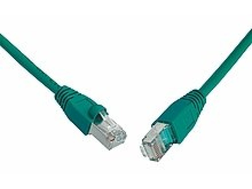 SOLARIX patch kabel S/FTP, RJ45-RJ45, CAT5e, 20m, zelený (C5E-315GR-20MB)