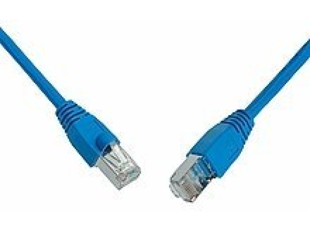 SOLARIX patch kabel SFTP, RJ45-RJ45, CAT5e, 2m, modrý (C5E-315BU-2MB)