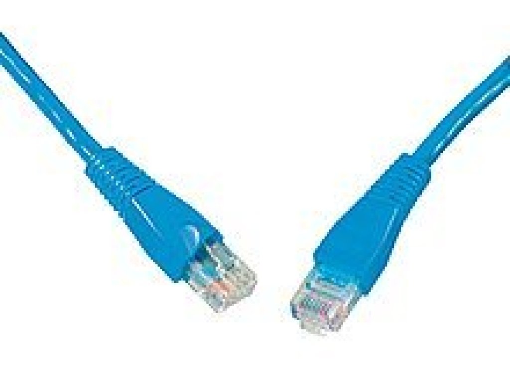 SOLARIX patch kabel UTP, RJ45-RJ45, CAT5e, 20m, modrý (C5E-114BU-20MB)