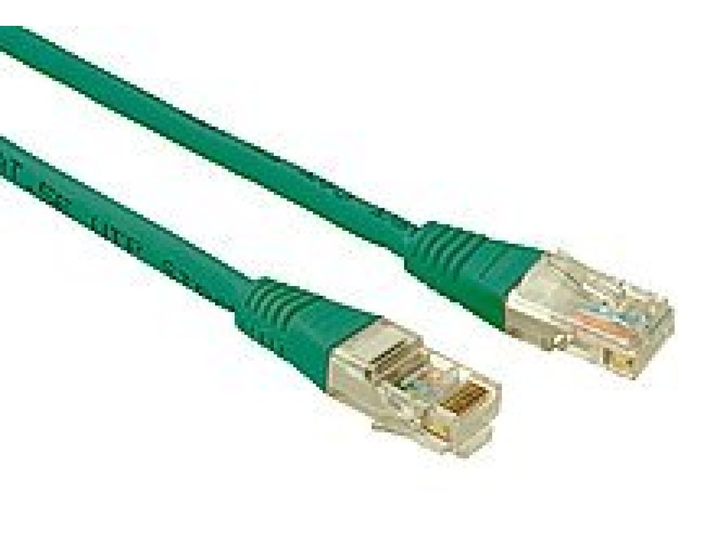 SOLARIX patch kabel UTP, RJ45-RJ45, CAT5e, 2m, zelený (C5E-155GR-2MB)