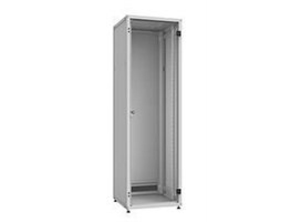 SOLARIX Rozvaděč LC-50 42U, 600x1000 RAL 7035, skleněné dveře, 1-bodový zámek (86005074)