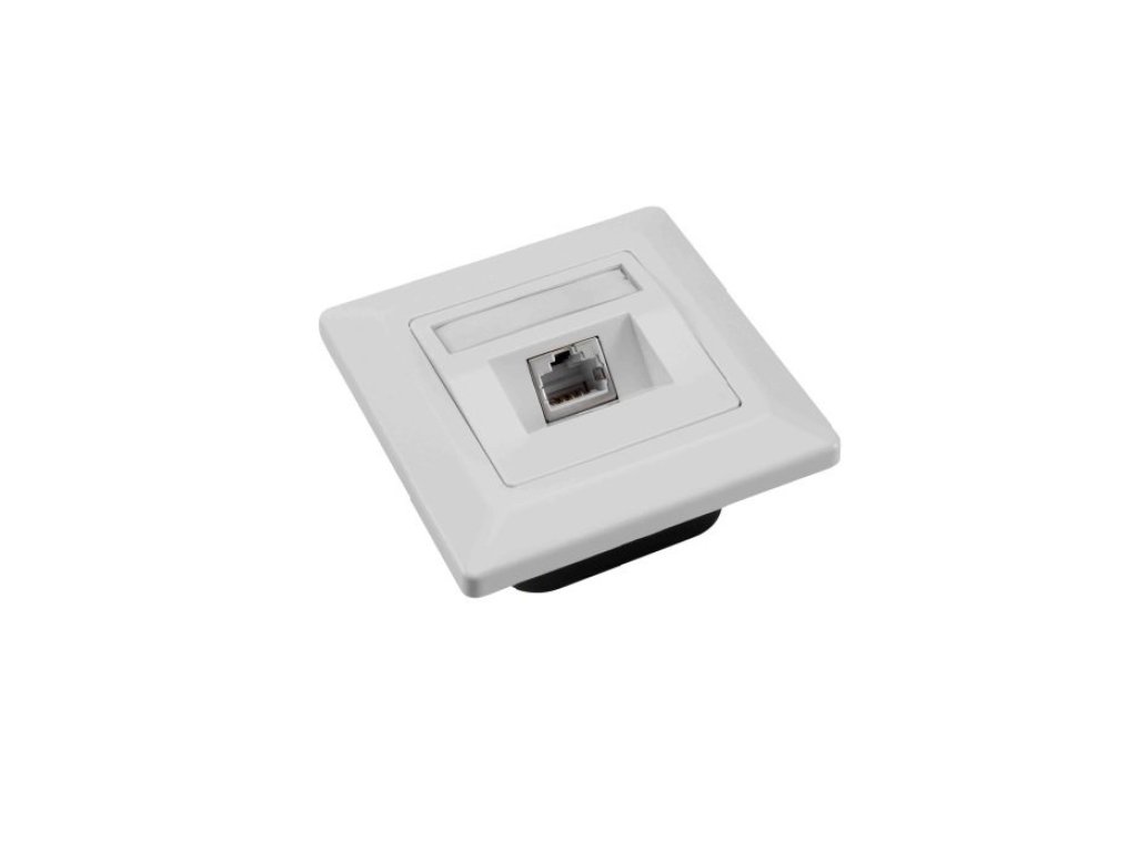 SOLARIX zásuvka CAT5E STP 1 x RJ45 pod omítku bílá