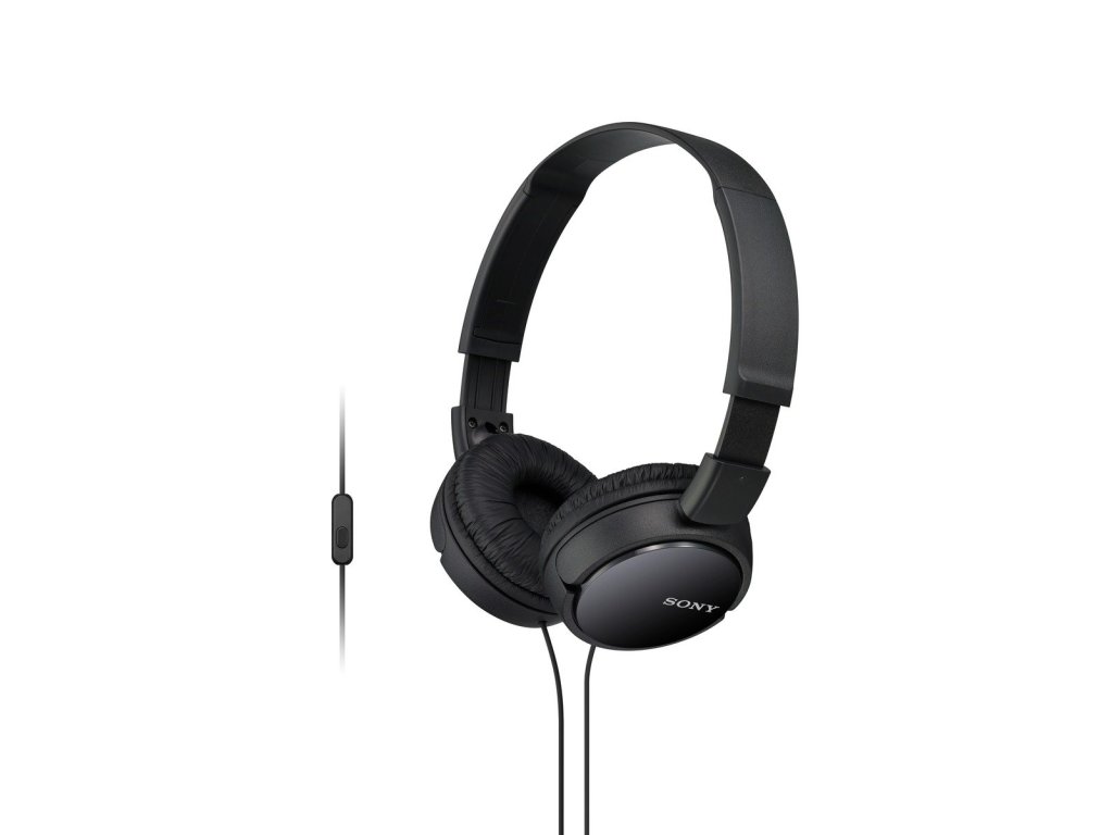 SONY sluchátka MDR-ZX110AP handsfree, cerné (MDRZX110APB.CE7)