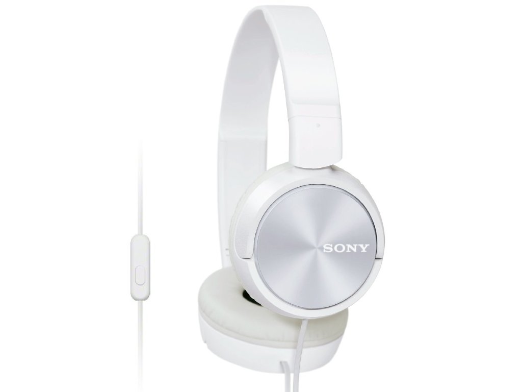 SONY sluchátka MDR-ZX310AP - handsfree, bílé (MDRZX310APW.CE7)