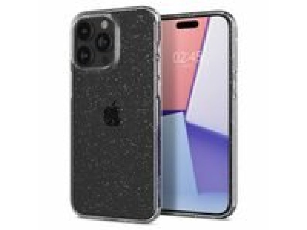 SPIGEN Liquid Crystal Glitter ochranný kryt pro Apple iPhone 15 Pro crystal quartz (ACS06701)