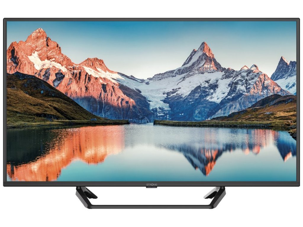 STRONG LED TV 40" SRT40FF2003C - FHD 1920x1080, DVB-T2/C/S2, H.265/HEVC, 3x HDMI, 2x USB centrální stojan, černá, E (SRT40FF2003C)