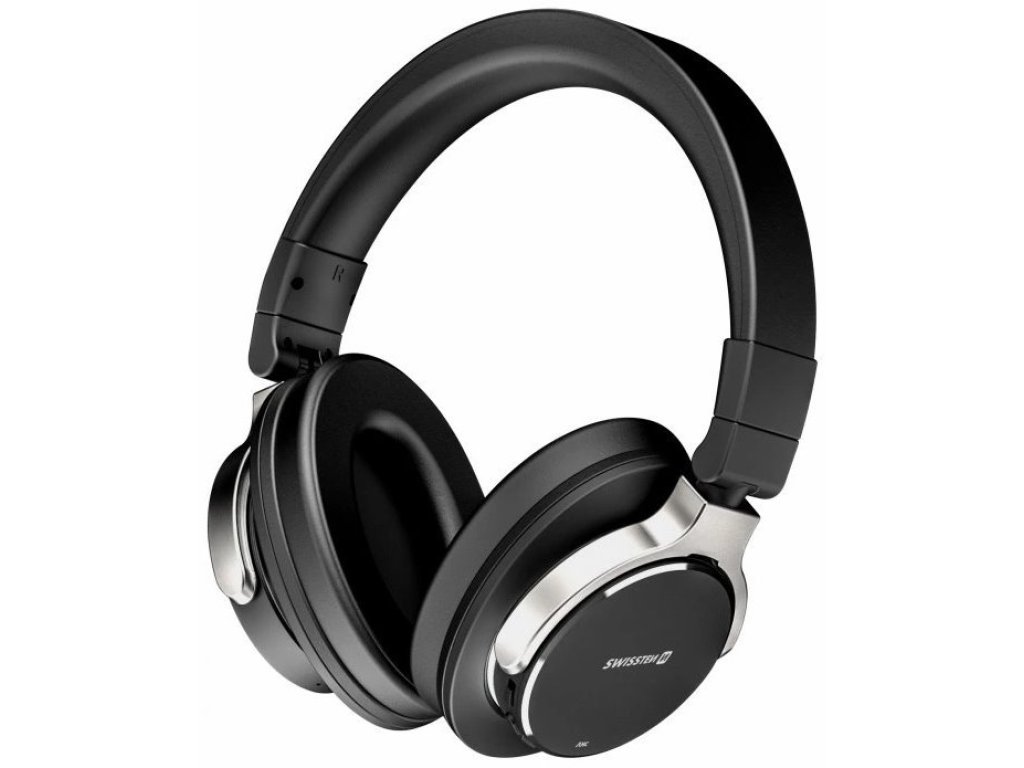 SWISSTEN bluetooth stereo sluchátka jumbo anc černá (52510700)