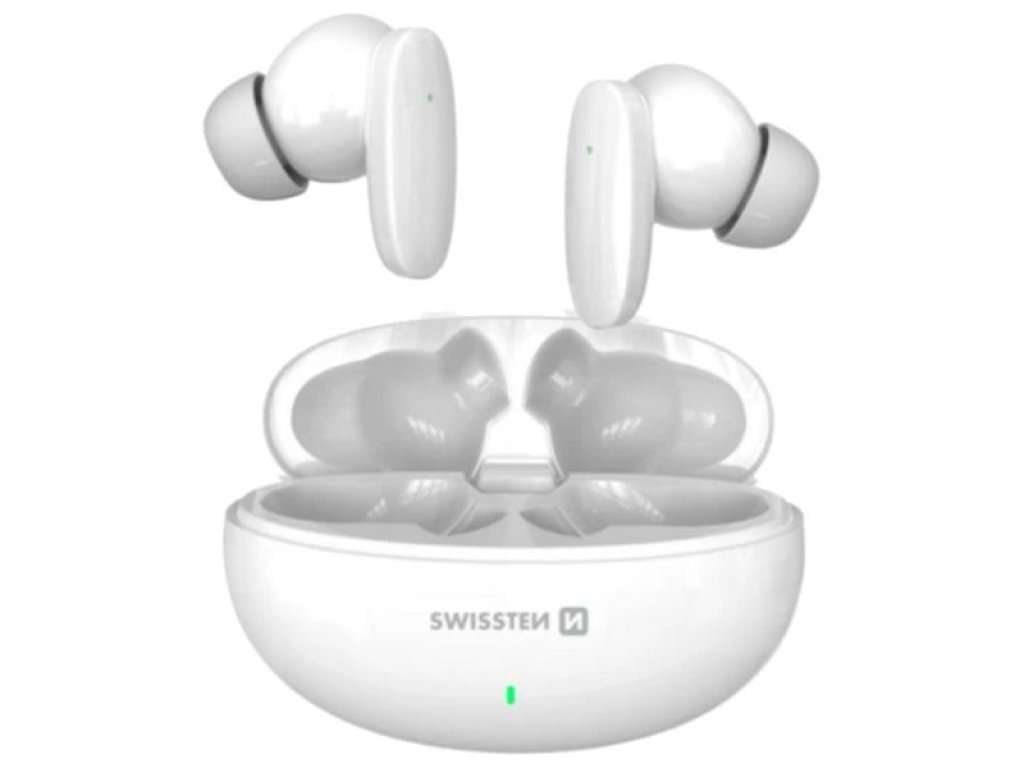 SWISSTEN bluetooth TWS sluchátka Sonic - bílá (54400210)