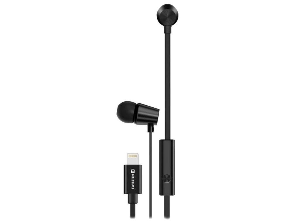 SWISSTEN sluchátka earbuds dynamic lightning ys500 černá (51108001)