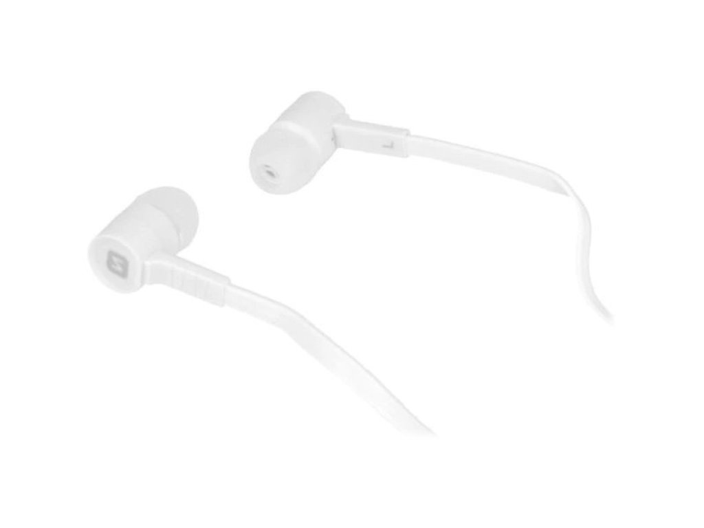 SWISSTEN sluchátka earbuds rainbow ys-d2 bílá (eco balení) (51106001ECO)