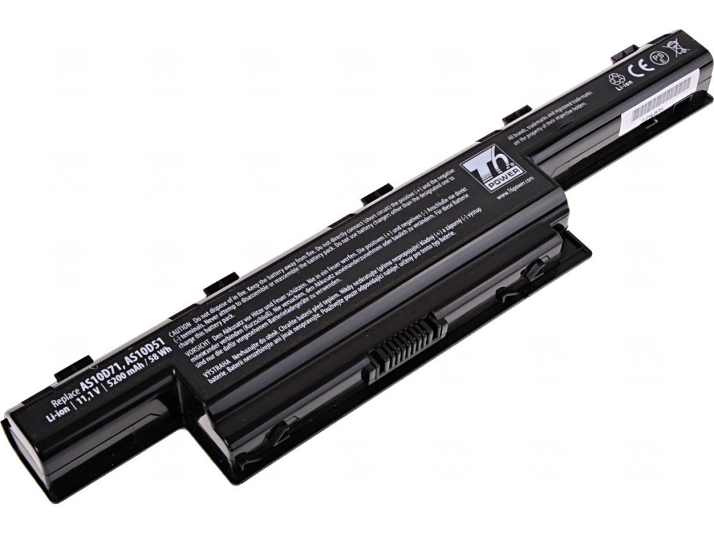 T6 Power Baterie Acer Aspire 4741, 5551, 5741, 5751, TravelMate 4750, 5740, 5200mAh, 58Wh, 6cell (NBAC0065)