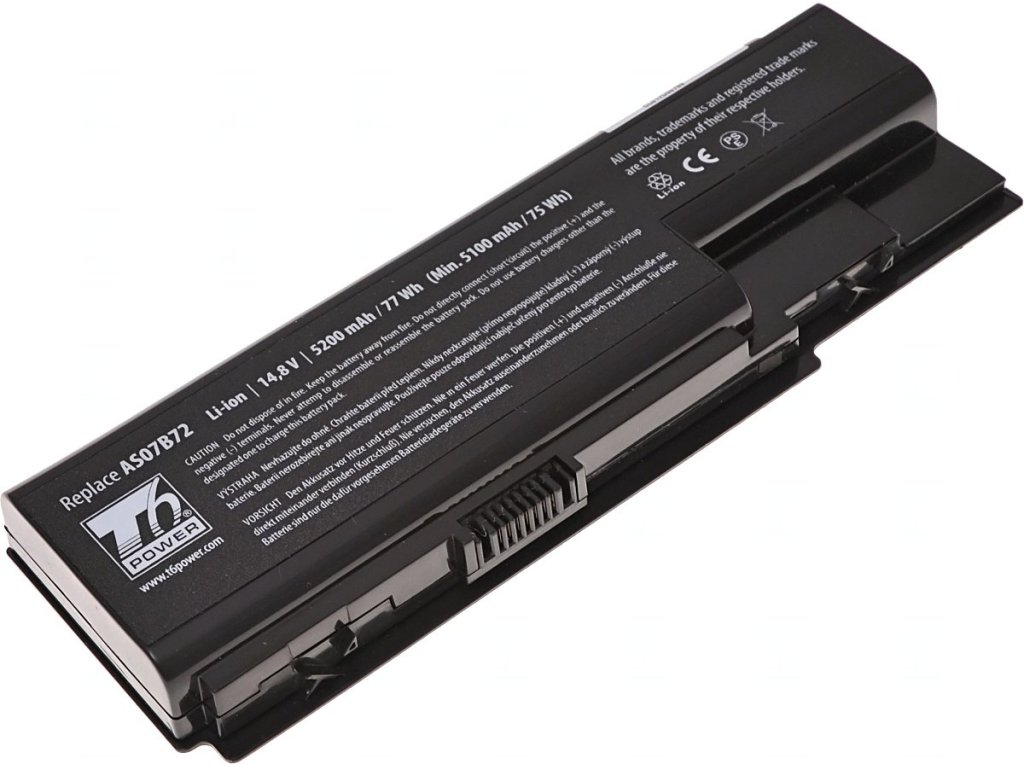 T6 Power Baterie Acer Aspire 5310, 5520, 5720, 5920, 7720, TravelMate 7530, 5200mAh, 77Wh, 8cell (NBAC0041)