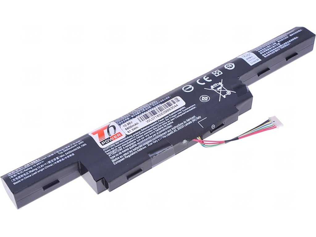 T6 Power Baterie Acer Aspire E5-575, E5-774, F5-573, TravelMate P256-G2, 5200mAh, 56Wh, 6cell (NBAC0091)