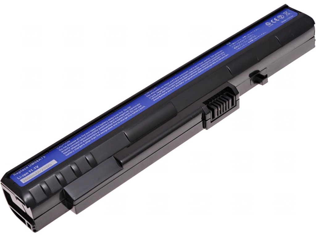 T6 Power Baterie Acer Aspire One 8, 9, 10, 1, A110, A150, D150, D250, P531h, 2600mAh, 29Wh, 3cell (NBAC0050)