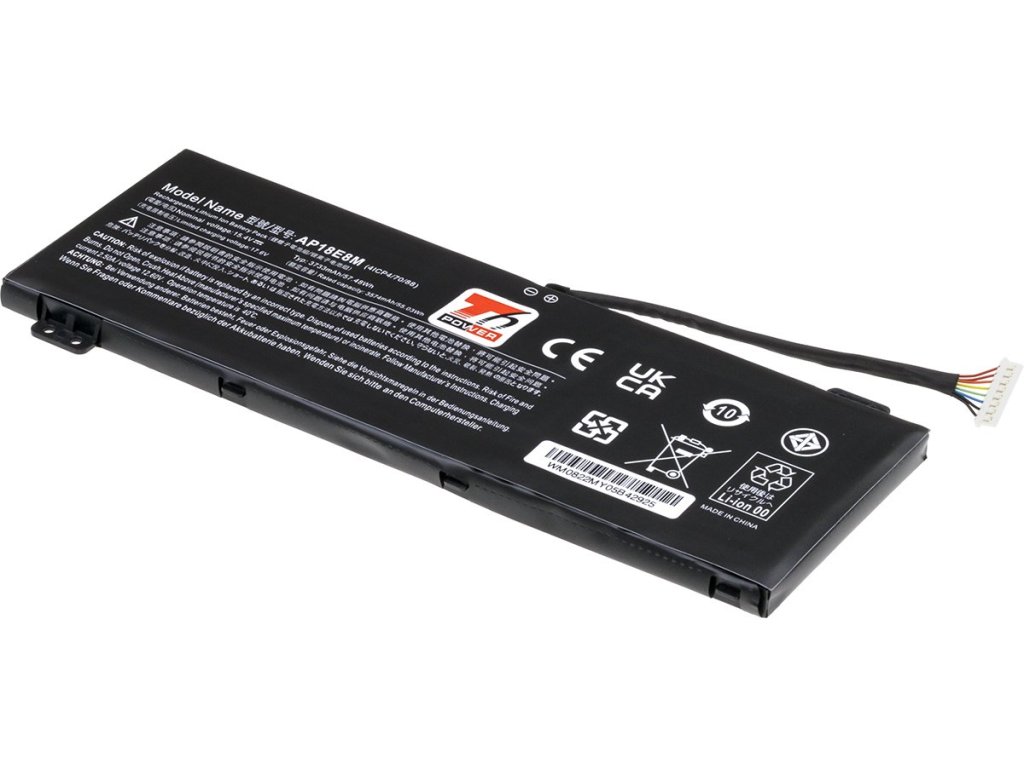 T6 Power Baterie Acer Nitro AN515-55, Aspire A715-74G, PH315-52, 3730mAh, 57,4Wh, 4cell, Li-pol (NBAC0107)