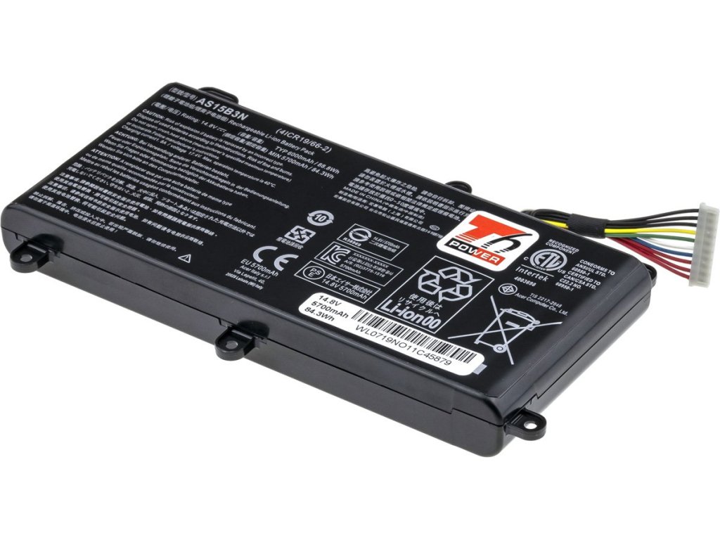 T6 Power Baterie Acer Predator 15 G9-591, G9-592, 17 G9-791, G9-792, GX-791, 6000mAh, 88Wh, 8cell (NBAC0093)