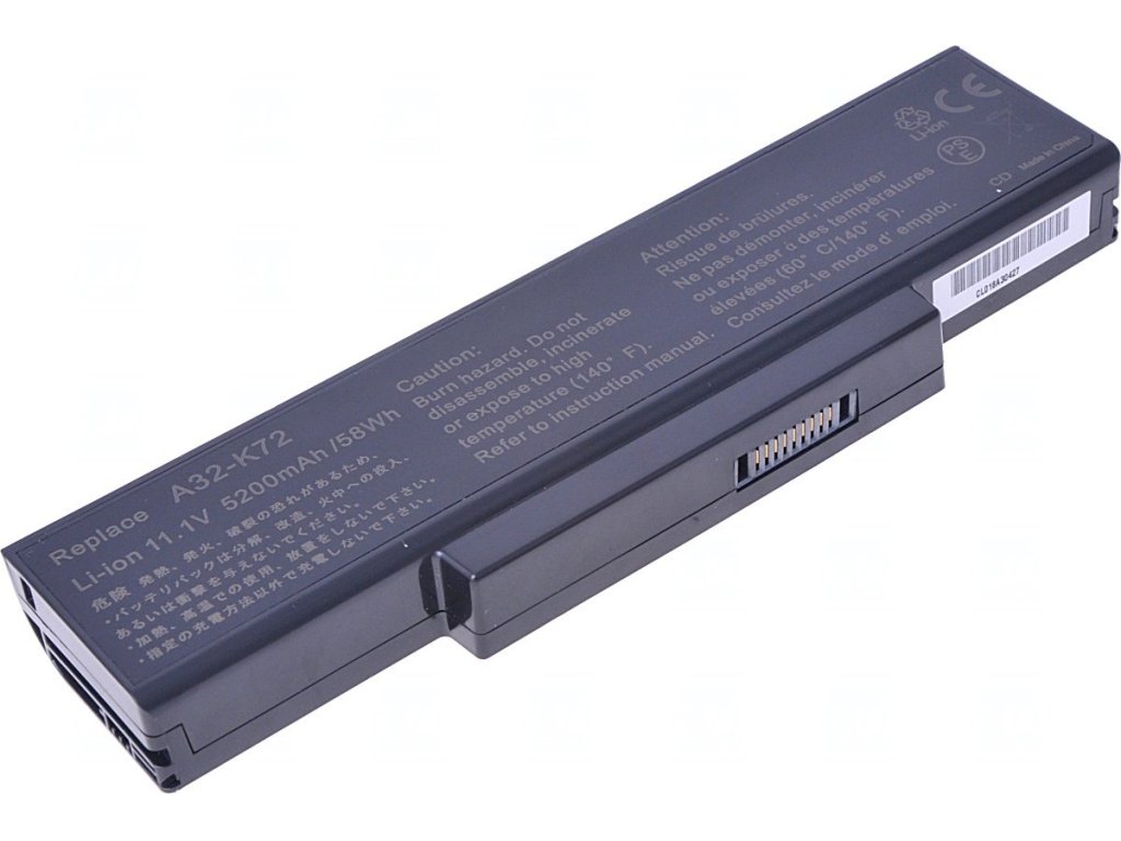 T6 Power Baterie Asus K72, K73, A72, A73, N71, N73, X72, X73, X77, 5200mAh, 58Wh, 6cell (NBAS0067)