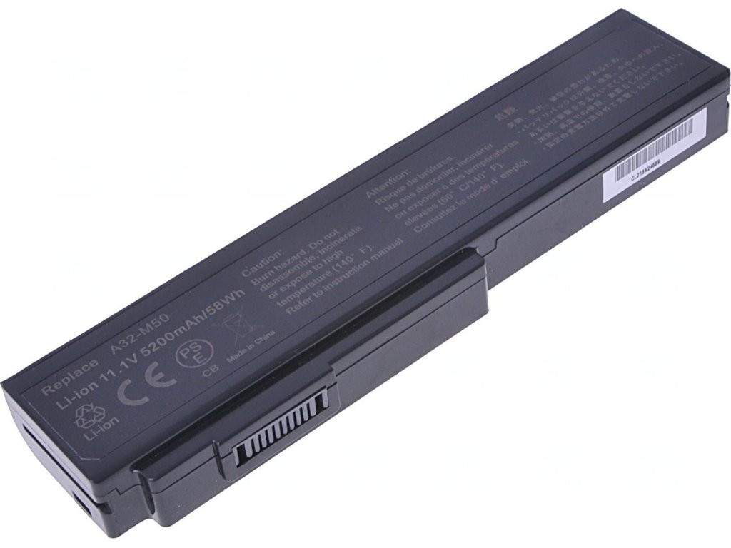 T6 Power Baterie Asus M50, G50, G60, N43, N53, N61, B43, X55, X57, X64, 5200mAh, 58Wh, 6cell (NBAS0065)