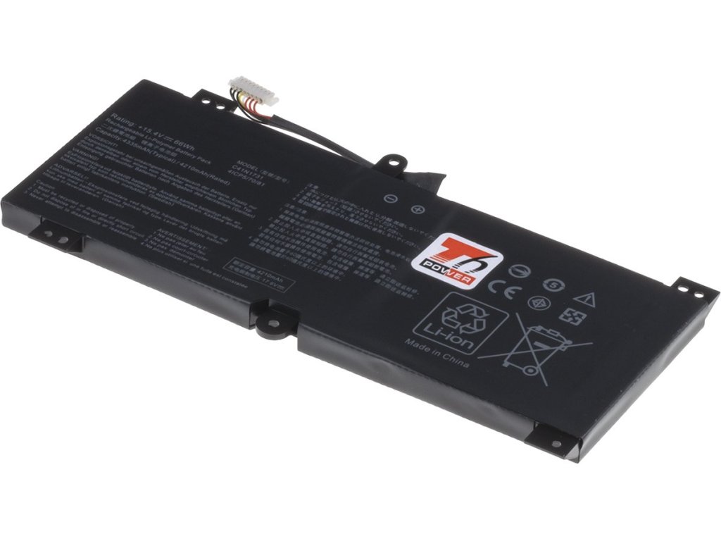 T6 Power Baterie Asus ROG Strix GL504GM, GL504GS, GL504GV, GL504GW, 4335mAh, 66Wh, 4cell, Li-pol (NBAS0167)