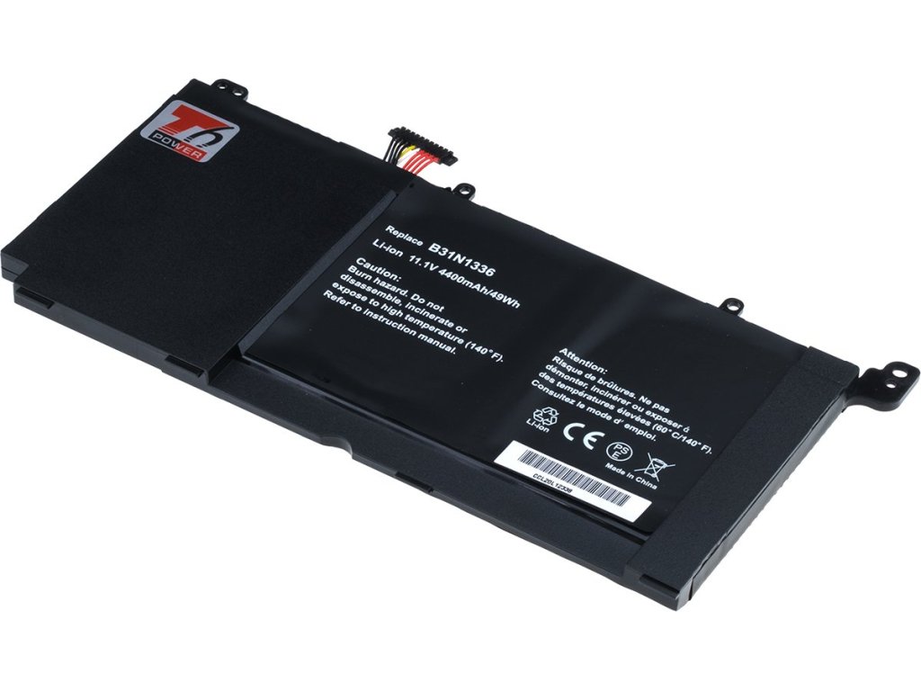 T6 Power Baterie Asus VivoBook S551L, R551L, K551L, V551L serie, 4400mAh, 49Wh, Li-pol, 3cell (NBAS0143)