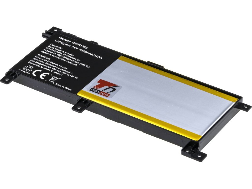 T6 Power Baterie Asus X556U, F556U, A556U, K556U, R519U, R558U, 4500mAh, 34Wh, 2cell, Li-pol (NBAS0135)