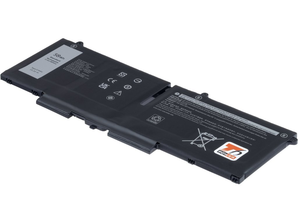 T6 Power Baterie Dell Latitude 5330, 5430, 5530, 7330, 7430, 7530, 3815mAh, 58Wh, 4cell, Li-pol (NBDE0243)