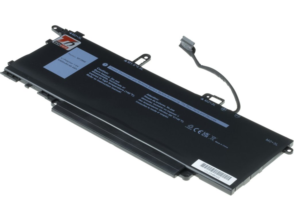 T6 Power Baterie Dell Latitude 7400 2in1, 9410 2in1, 6500mAh, 49Wh, 4cell, Li-pol (NBDE0236)