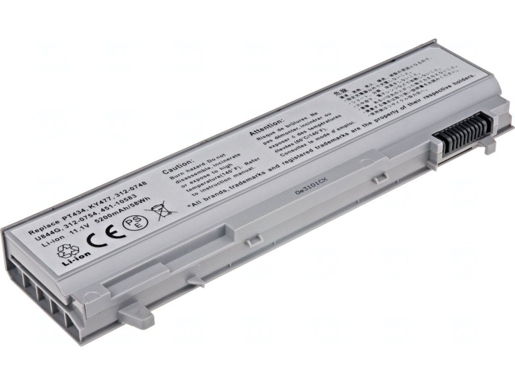 T6 Power Baterie Dell Latitude E6400, E6410, E6500, E6510, Precision M4400, 5200mAh, 58Wh, 6cell (NBDE0087)