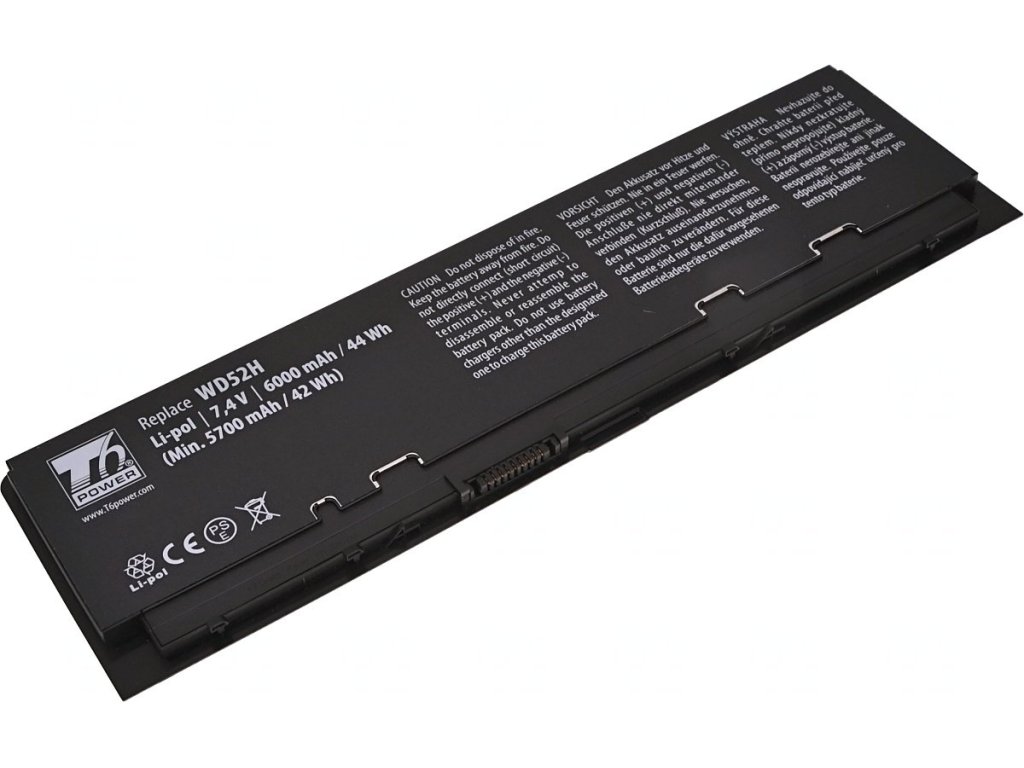 T6 Power Baterie Dell Latitude E7240, E7250, 6000mAh, 44Wh, 4cell, Li-pol (NBDE0146)