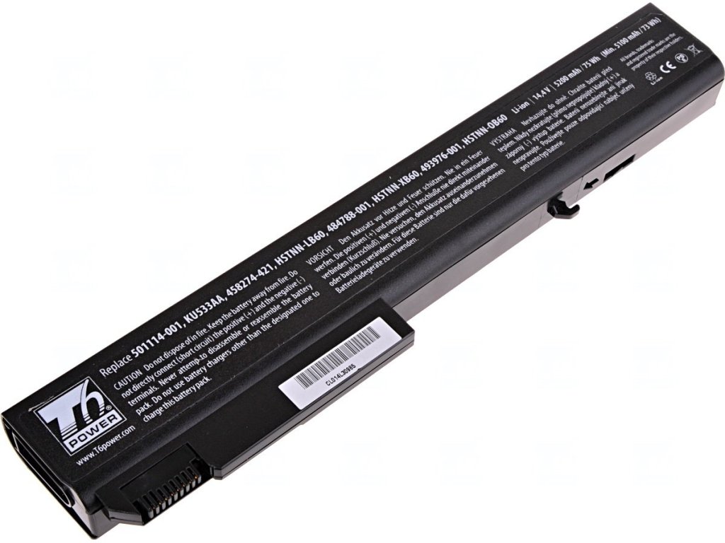 T6 Power Baterie HP Compaq 8530p, 8530w, 8540p, 8540w, 8730p, 8730w, 8740w, 5200mAh, 74Wh, 8cell (NBHP0041)