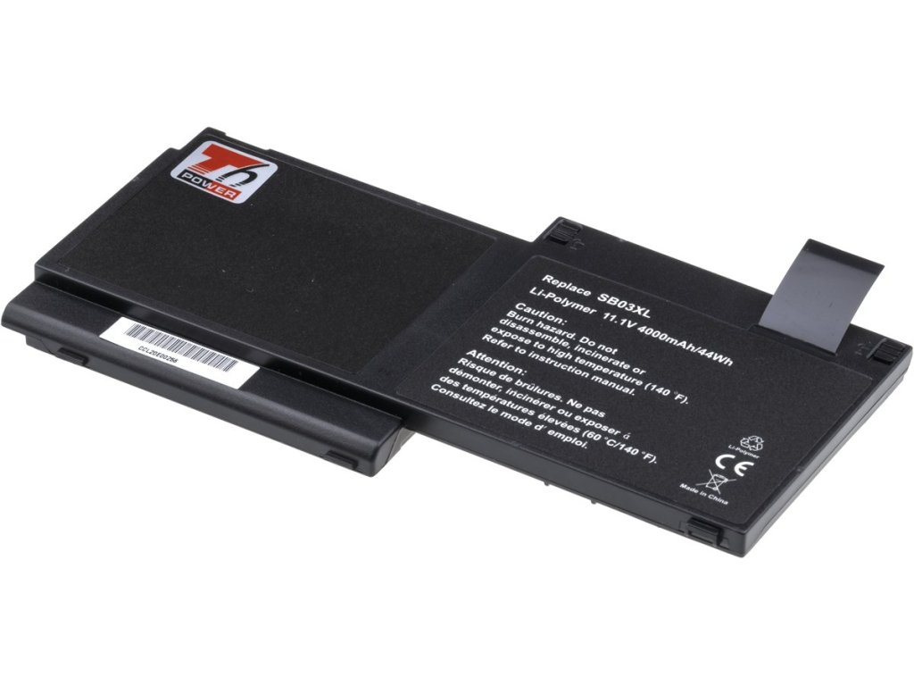 T6 Power Baterie HP EliteBook 720 G1, 725 G2, 820 G1, 820 G2, 4000mAh, 44Wh, 3cell, Li-pol (NBHP0119)