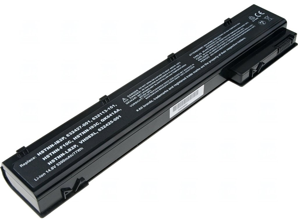 T6 Power Baterie HP EliteBook 8560w, 8570w, 8760w, 8770w, 5200mAh, 77Wh, 8cell (NBHP0084)