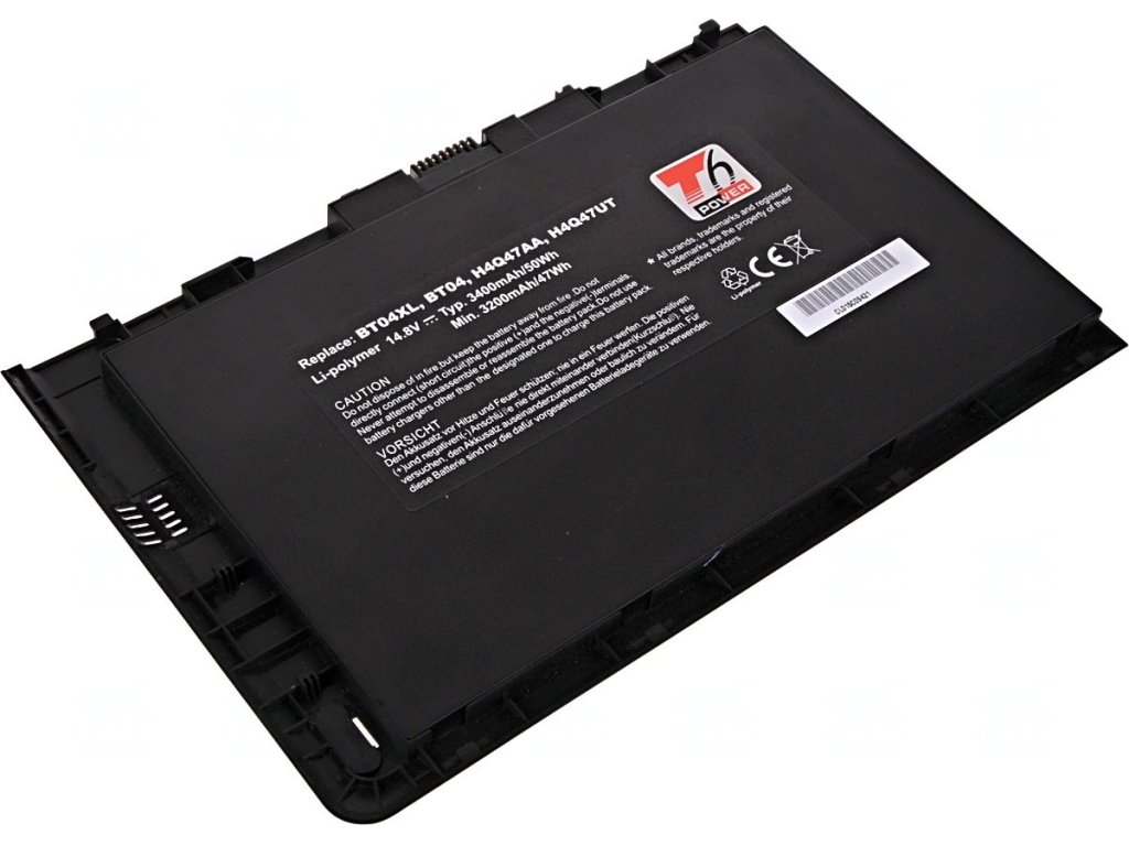 T6 Power Baterie HP EliteBook 9470m, EliteBook Folio 9470m, 3400mAh, 50Wh, 4cell, Li-pol (NBHP0097)