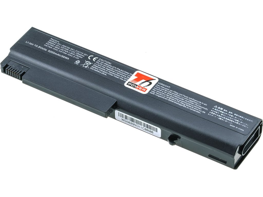 T6 Power Baterie HP nx6110, nx6120, nc6110, nc6120, 6510b, 6710b, 6910p, 5200mAh, 56Wh, 6cell (NBHP0013)