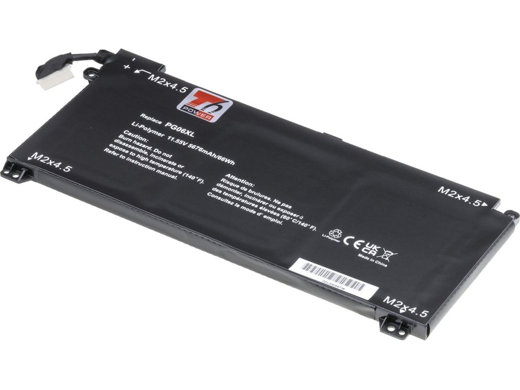 T6 Power Baterie HP Omen 15-dh0000, Omen 15-dh1000, 5676mAh, 66Wh, 6cell, Li-pol (NBHP0193)