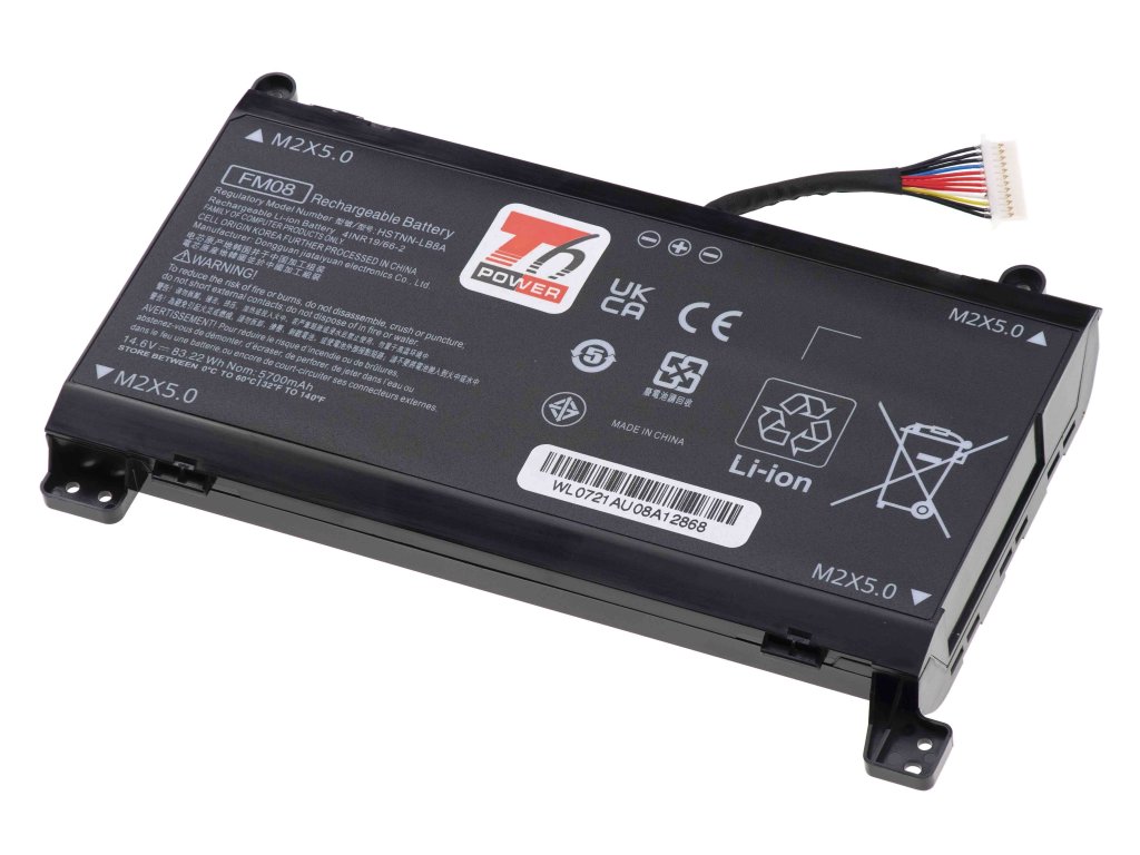 T6 Power Baterie HP Omen 17-an000, 17-an100, 12pin, Geforce 1050, 5973mAh, 86Wh, 8cell, Li-ion (NBHP0169)