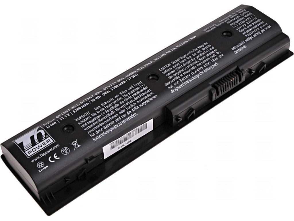 T6 Power Baterie HP Pavilion dv4-5000, dv6-7000, dv7-7000, m6-1000, 5200mAh, 58Wh, 6cell (NBHP0087)