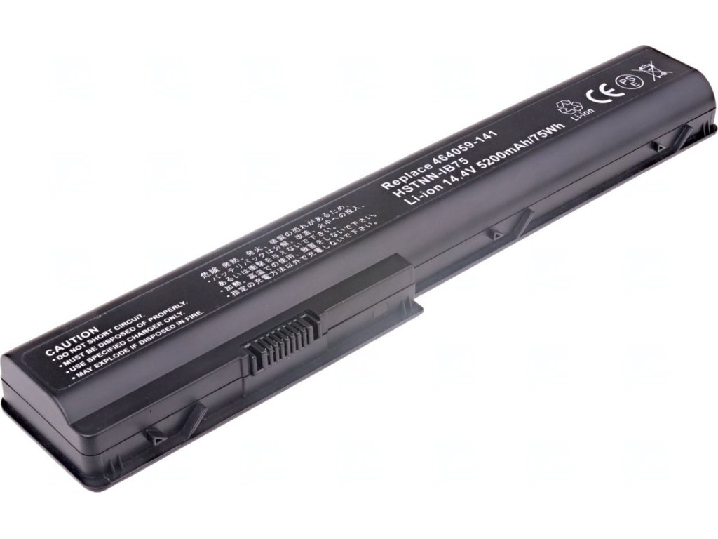 T6 Power Baterie HP Pavilion dv7-1000, dv7-2000, dv7-3000, dv8-1000 serie, 5200mAh, 75Wh, 8cell (NBHP0032)